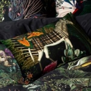Moooi Menagerie of Extinct Animals Decorative Velvet Rectangle Pillow Cover